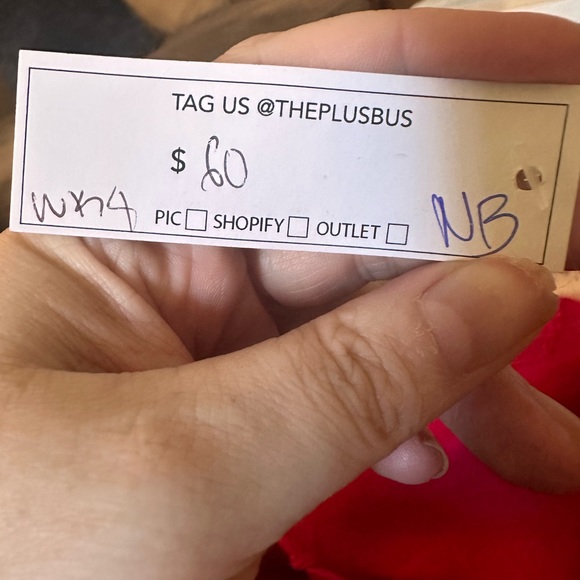 Previously owned by Nicole Byer! Red, plus size robe with fur - Picture 2 of 3